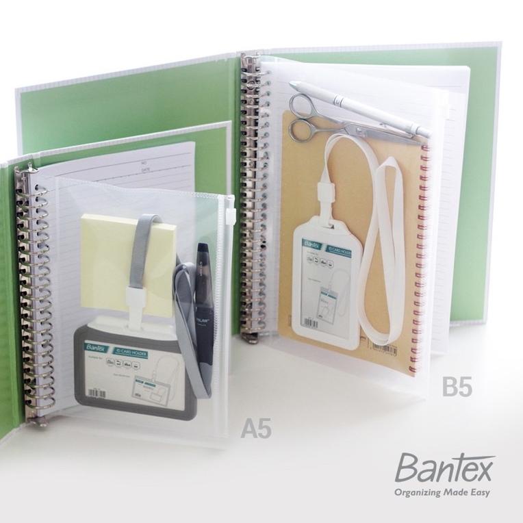 

J29 Zipper Pocket A5 dan B5 - Multiholes Zip Pocket Bantex - Zipper Bag READY STOCK ヒ