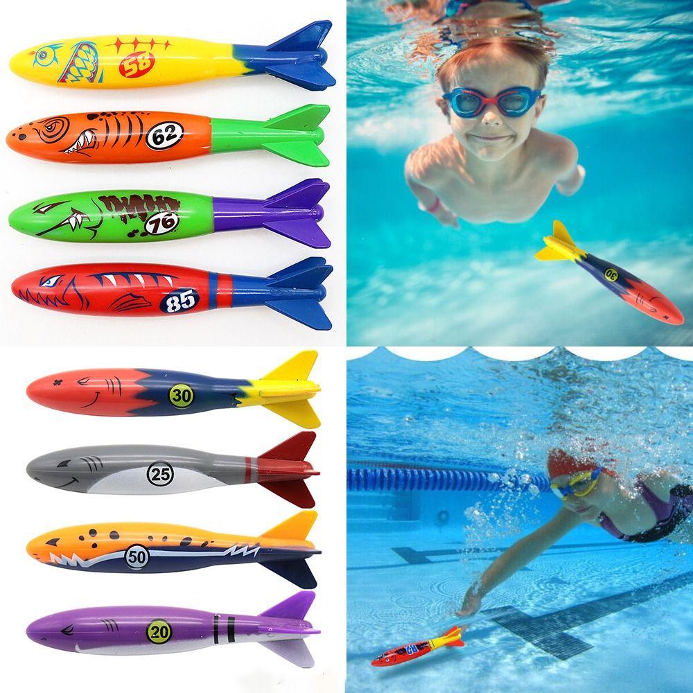 Nanas 4Pcs /Set Mainan Bawah Air Mainan Kamar Mandi Mainan Luar Ruangan Tongkat Diving Renang Diving