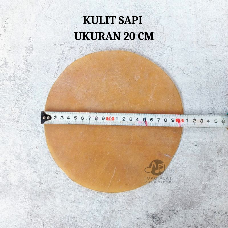 Kulit Kempul Mini Kulit Sapi Ukuran 20 cm Kendang Ketipung Jaipong Sperpart Marawis Tak kempul mini 