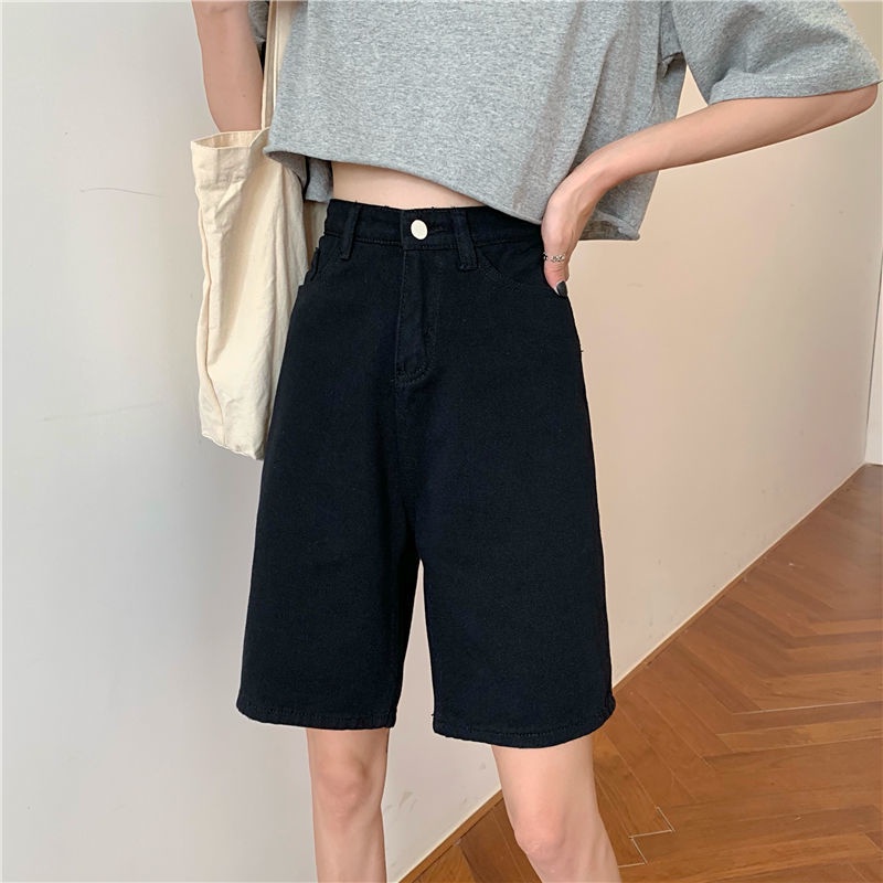 Hitam Shorts Jeans Pants | Celana Pendek Wanita Casual Korea Jumbo