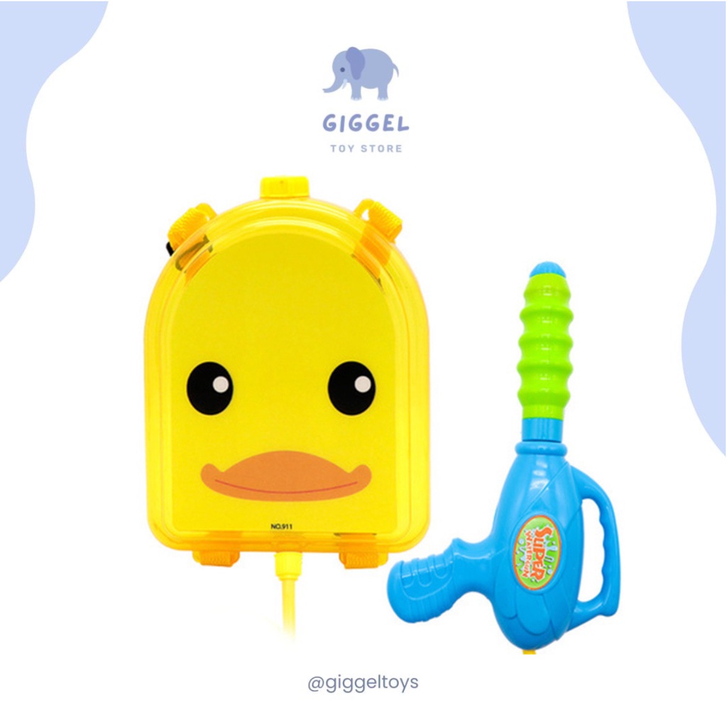 [ Giggel ] Pistol Air Ransel Backpack / Ransel Pistol Air / Mainan Anak Pistol Air Ransel / Backpack Water Gun Toys / Mainan Pantai Outdoor