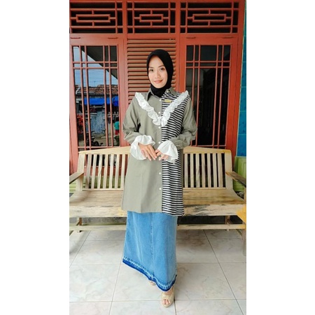 TUNIK HIJAU GEGGOWOMAN GEGGO WOMAN || MOUNEERASHOP