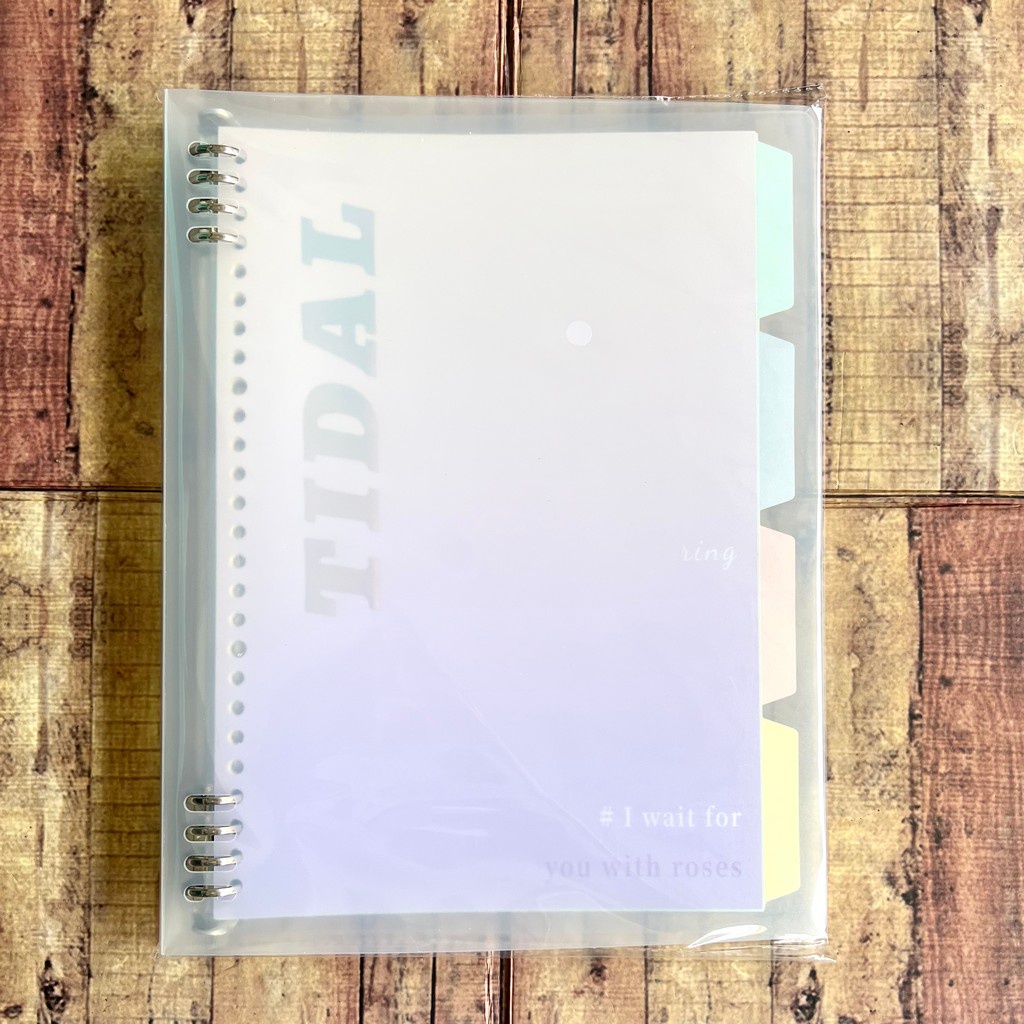 Map Binder Wengu Hologram B1031 A5 B5 Tansparant 8 Ring Besi - Binder Note Plus Loose Leaf dan Divider - Binder File