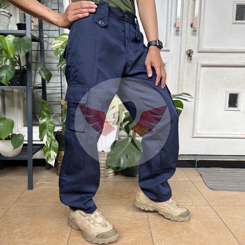Celana Sekurity pdl cargo blek howk Warna Biru Dongker / Celana Brimob / Celana PDL Satpam