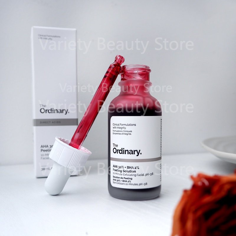 The Ordinary AHA 30% + BHA 2% Peeling Solution 30ml 10mins Exfoliating Mask