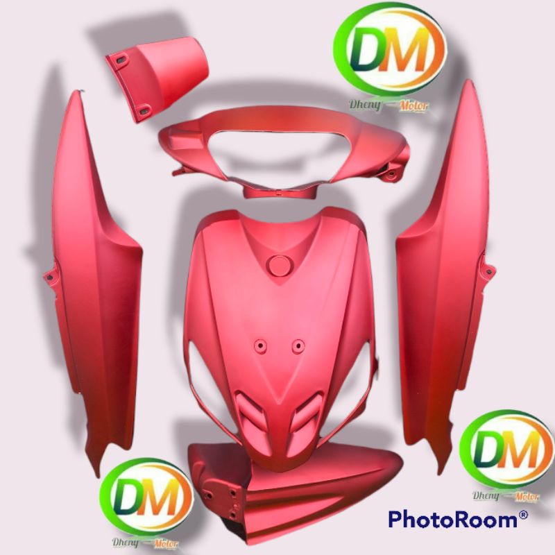 Cover Body Alus Body Halus Mio Sporty Mio Lama Warna Merah Doff