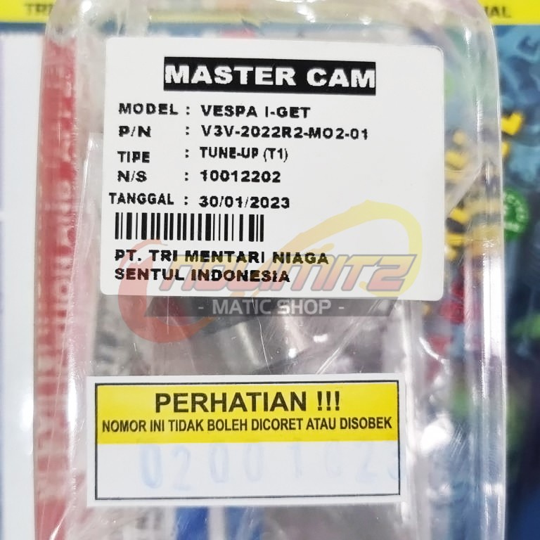 Noken As BRT Racing Master Cam T1 Vespa Sprint Primavera S LX 3V IGET
