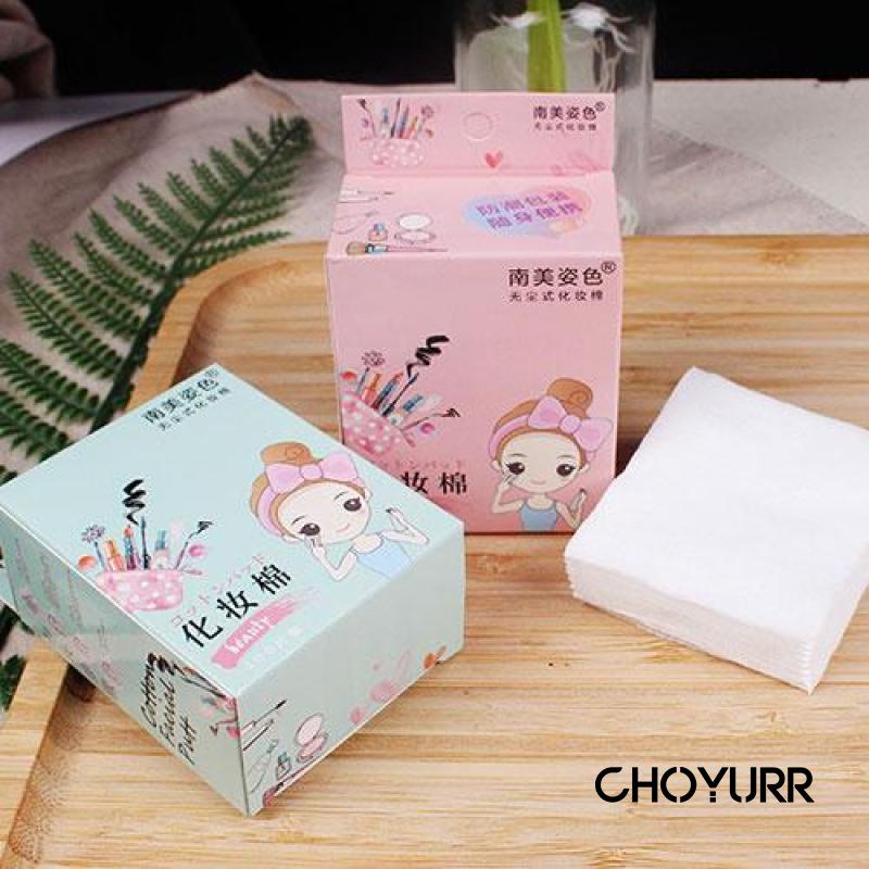 【COD】100PCS Kotak kapas wajah makeup remover kapas kapas makeup portabel-CH