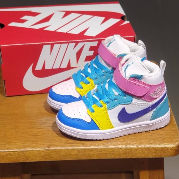 BEST SELLER- sepatu anak perempuan bayi nike air jordan anak dan bayi multicolor (NEW)