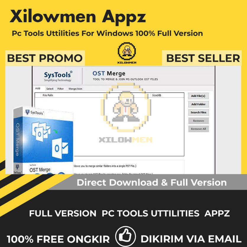 [Full Version] SysTools OST Merge Pro PC Tools Software Utilities Lifetime Win OS - Penggabungan beberapa file OST Outlook