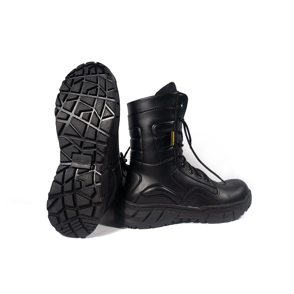 SEPATU PDL PRIA SAFETY BOOTS UJUNG BESI RESLETING ZIPER SEPATU SAFETY TNI POLRI SECURITY KERJA LAPANGAN TOURING OUTDOOR ANTI LICIN SAFETY SHOES MURAH BERKUALITAS