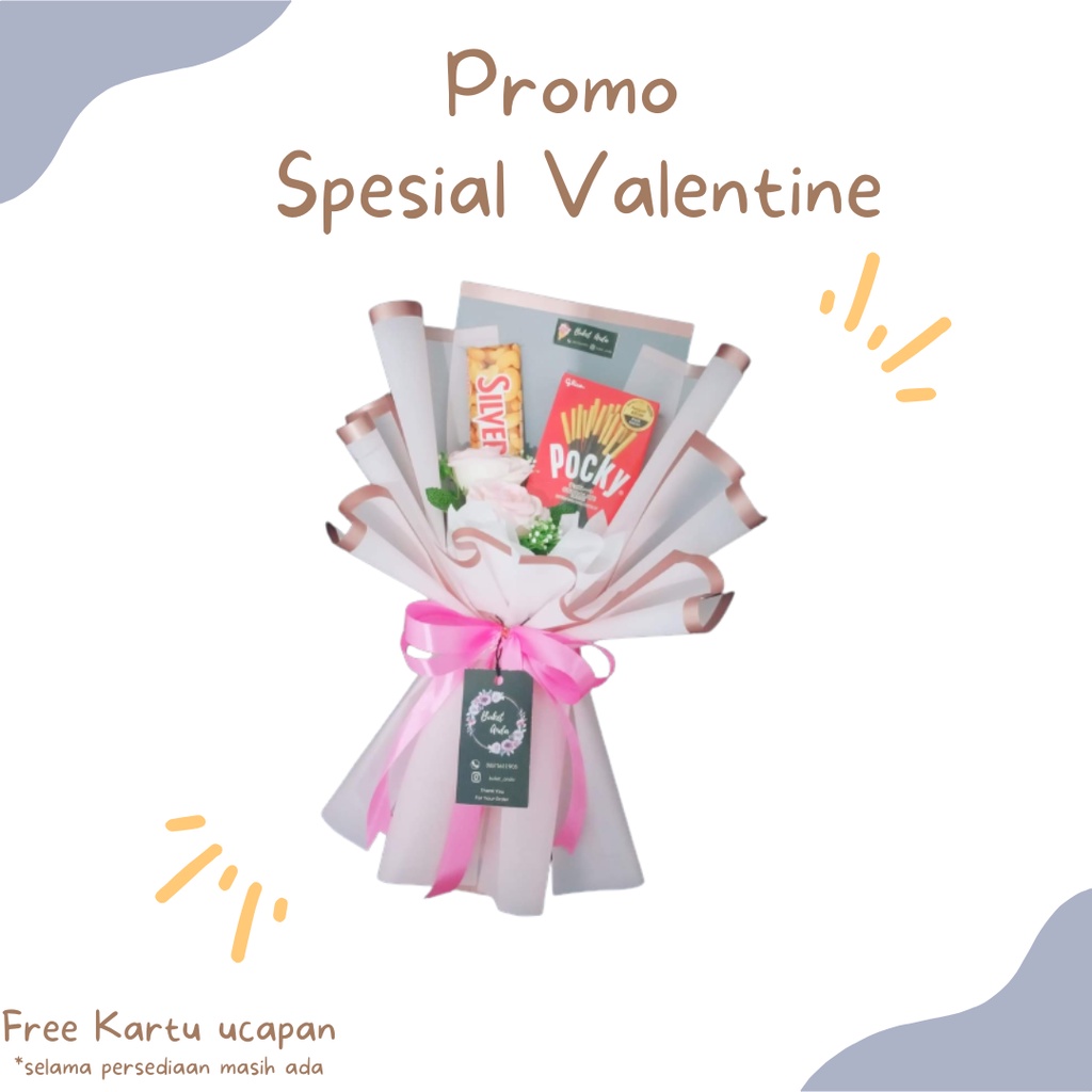 

Buket hadiah snack coklat murah