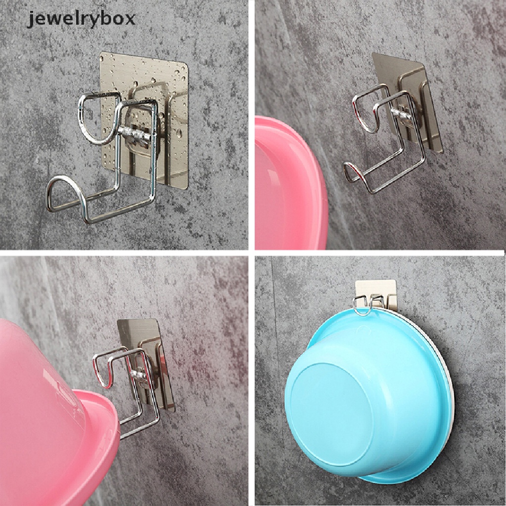 [jewelrybox] Tempelan Dinding Kait Perekat Kuat Pintu Tempel Holder Stainless Steel Wall Hook Butik