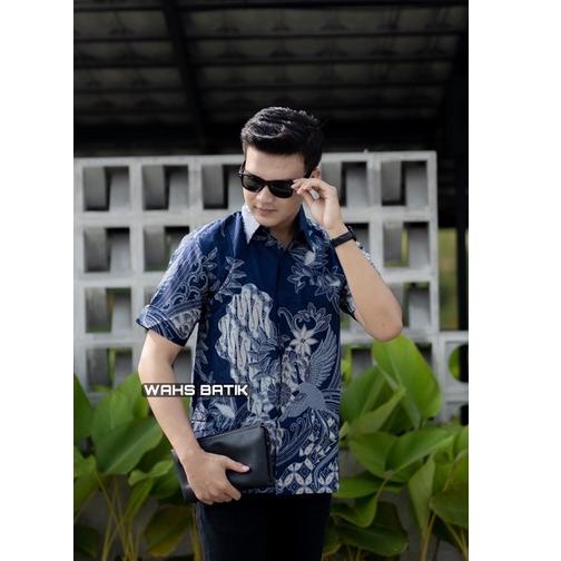 TERPERCAYA Kemeja Batik pria Lengan Pendek Premium Lapis Furing Asli Solo Sragenan