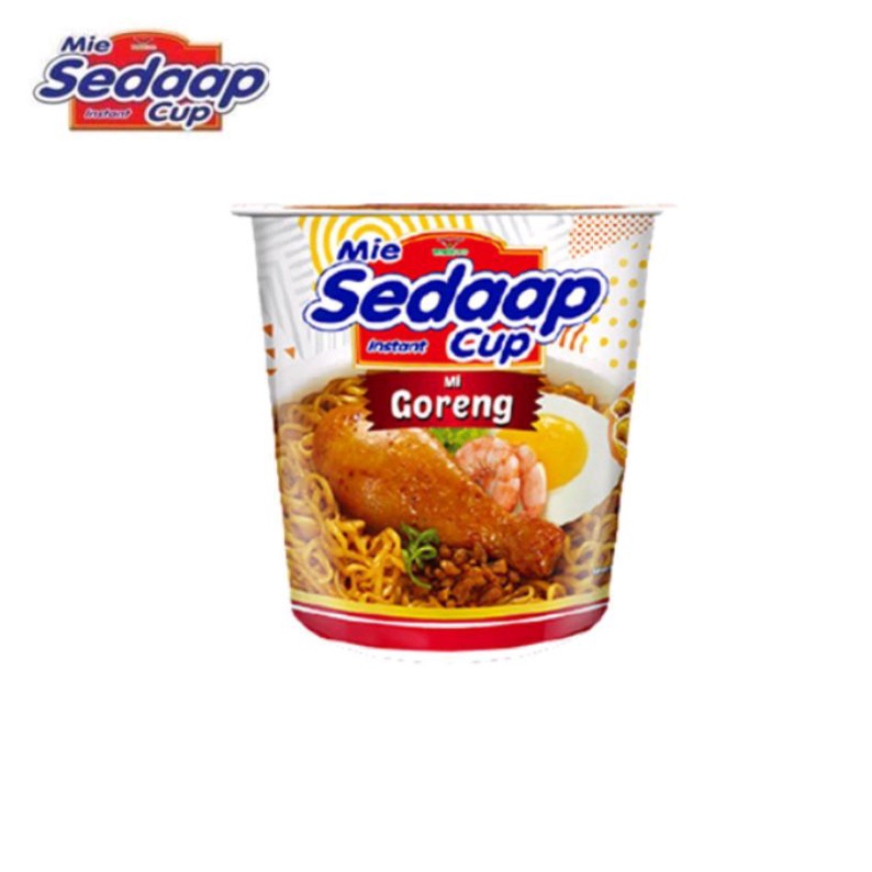 SEDAP SEDAAP Mie Instan Cup Mi Goreng 85 Gr Pop Kriuk Kriuuk