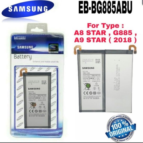 Unik Baterai Battery Original Samsung Galaxy A8 Star / G885 / EB-BG885ABU Diskon