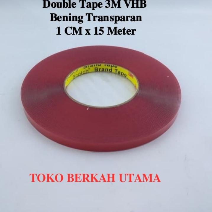 

CodeL1x1W Double tape 3M clear bening 1 cm x 15 meter