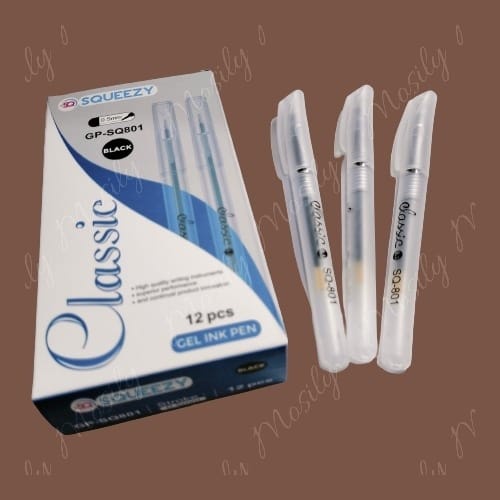

PULPEN SQUEEZY GEL PEN 0.5/PULPEN GEL SQUEEZY SQ 801 ISI 12 PCS