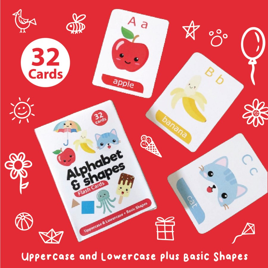 Kartu Edukasi Flash Cards Anak Tema Alphabet Alfabet Huruf Abjad