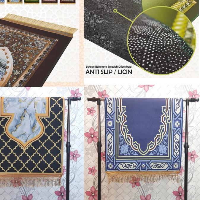☁ {BISA COD} Sajadah Tebal Premium  Berkualitas  Anti Slip Ukuran 110 x 60cm / Sajadah Bulu Tebal / 