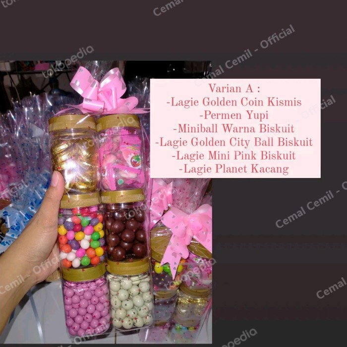 

coklat parcel lebaran isi 6 toples - Varian C