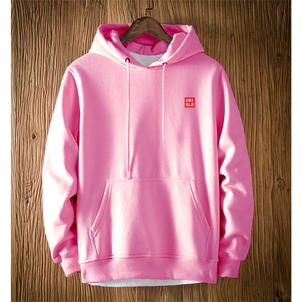 SWEATER HOODIE UNIQ LO OVERSIZE LENGAN PANJANG SWITER COWOK LOGO SIMPLE HODIE JUMPER PREMIUM