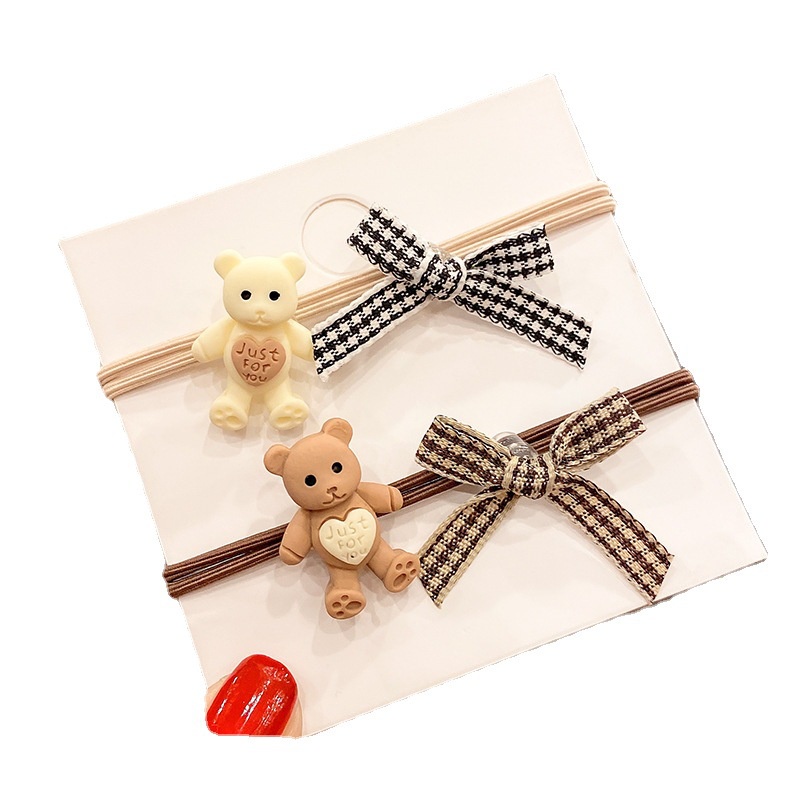 ⭐️𝐈𝐇𝐒 𝟗𝟐𝟓 𝐋𝐚𝐦𝐩𝐮𝐧𝐠⭐️Ikat Rambut Pita Karakter Beruang Japanese Style Bear Hair Ring Fashion