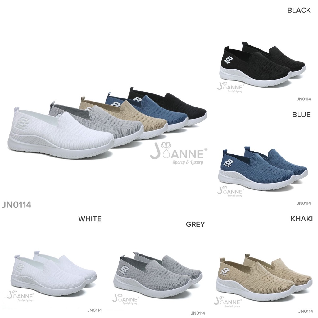 JOANNE Slip On Sneakers Shoes #JN0114 ORIGINAL