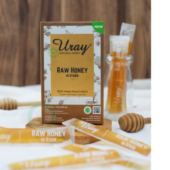 

☂ URAY 10 SACHET - RAW HONEY HONEY & GINGER IN STICK 120GR ➴