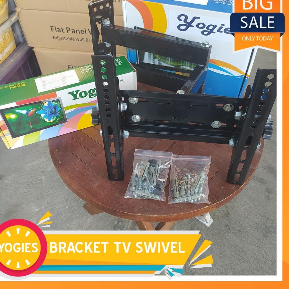 Promo SWIVEL TV BRACKET 40”-55” / SWIVEL TV BRACKET 55 INCH / BRACKET SWIVEL LED LCD TV LENGAN TARIK