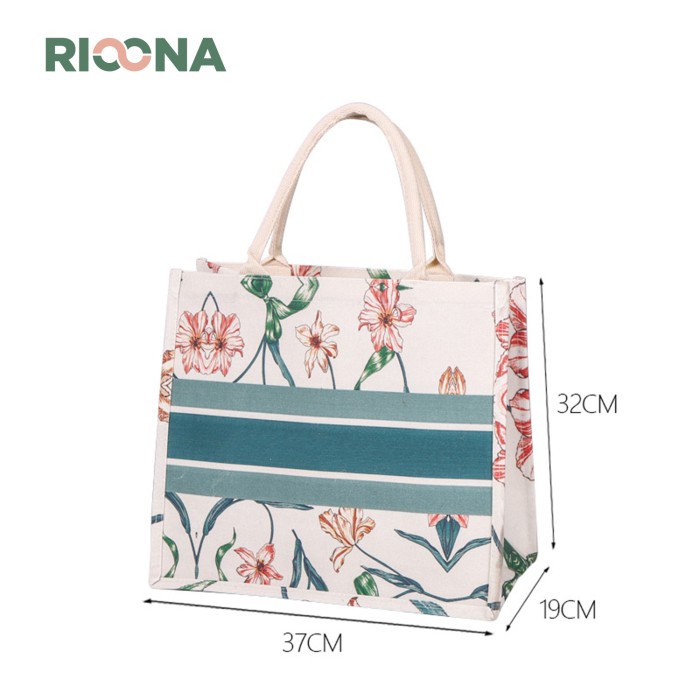 [TERBARU]- Tote Bag Tas Kanvas Linen Tas Goni - Printed Besar