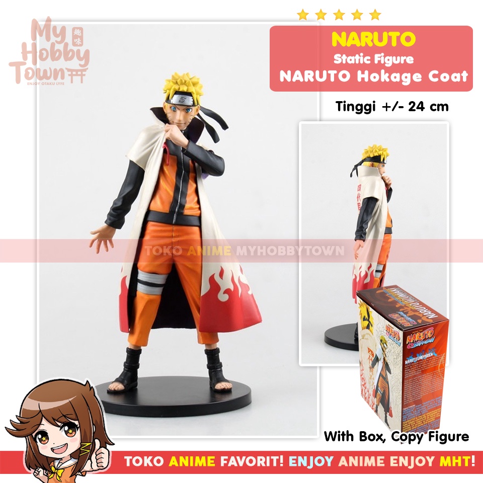 Figure Anime Uzumaki Naruto Shippuuden 4th Hokage Coat Version