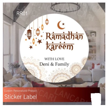 

Parsel Ramadan Stiker Label Ramadan Bulan Puasa Ramadhan amplop custom - Small