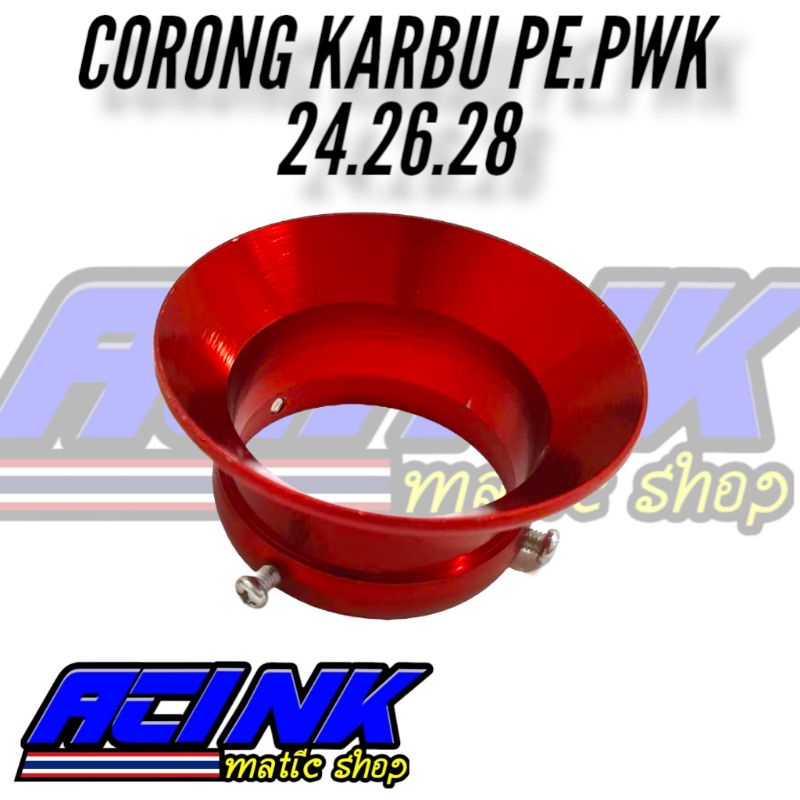 Corong Karbu Pe 28 26 24 pendek Velocity Corong Karbulator Pe Pwk 28 26 24