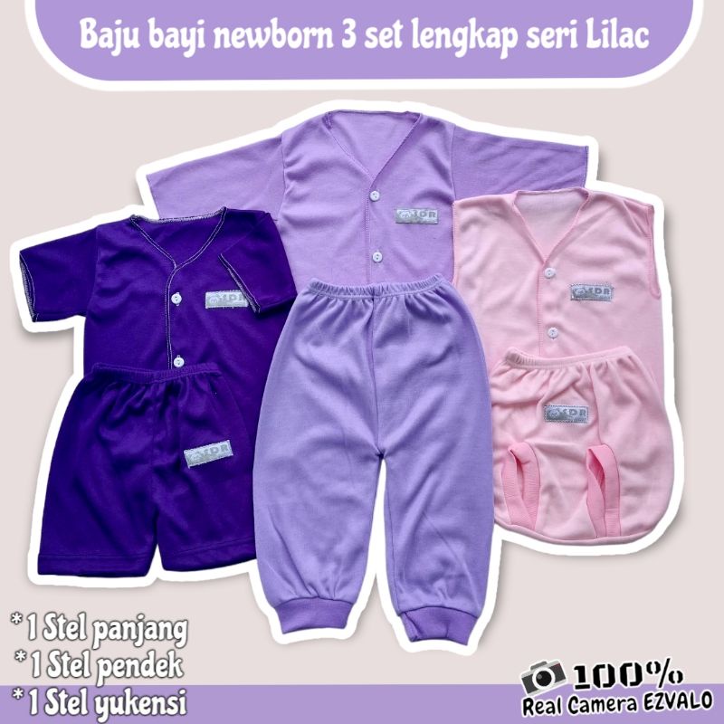 3 SET BAJU BAYI NEWBORN LENGKAP 0-3 BULAN