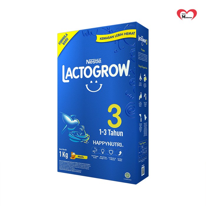 

[ COD ] LACTOGROW 3 1KG VANILA/MADU / TOKO MAKMUR KETINTANG - MADU
