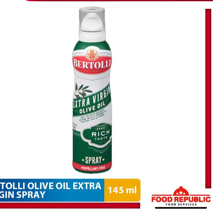 

™ BERTOLLI EXTRA VIRGIN OLIVE OIL SPRAY 145 ML - MINYAK ZAITUN HALAL ➴
