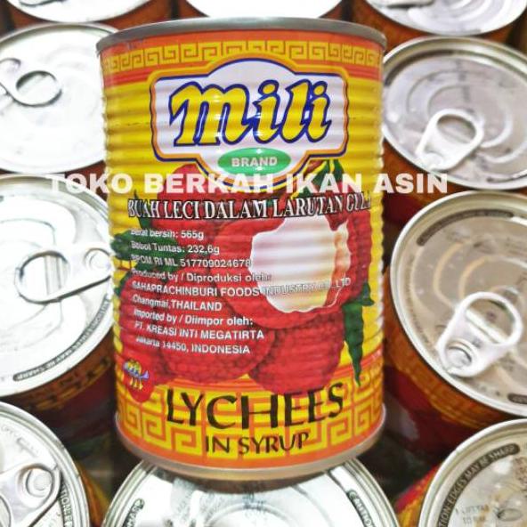 

Grosiran Murah MILI Lychee In Syrup 565 gr / Leci Kaleng / Kelengkeng Kaleng !