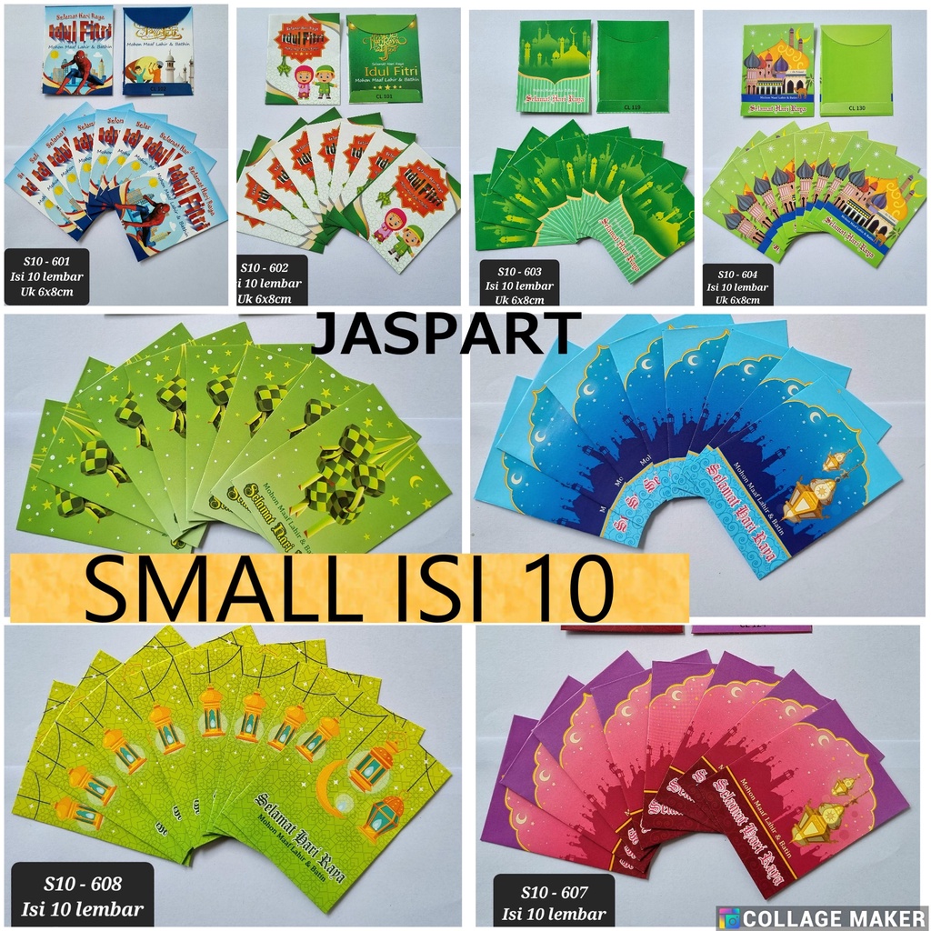 AMPLOP LEBARAN IDUL FITRI UKURAN KECIL ISI 10 AMPLOP ISLAMI AMPLOP KARTUN AMPLOP LUCU READY STOCK