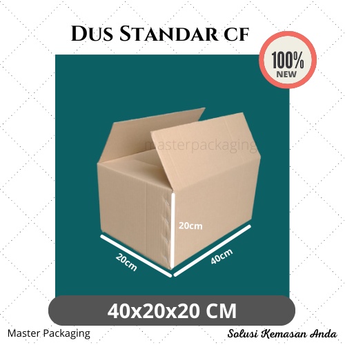 

KARDUS DUS PINDAHAN KEMASAN BARANG BOX UK 40X20X20 CFLUTE KUAT