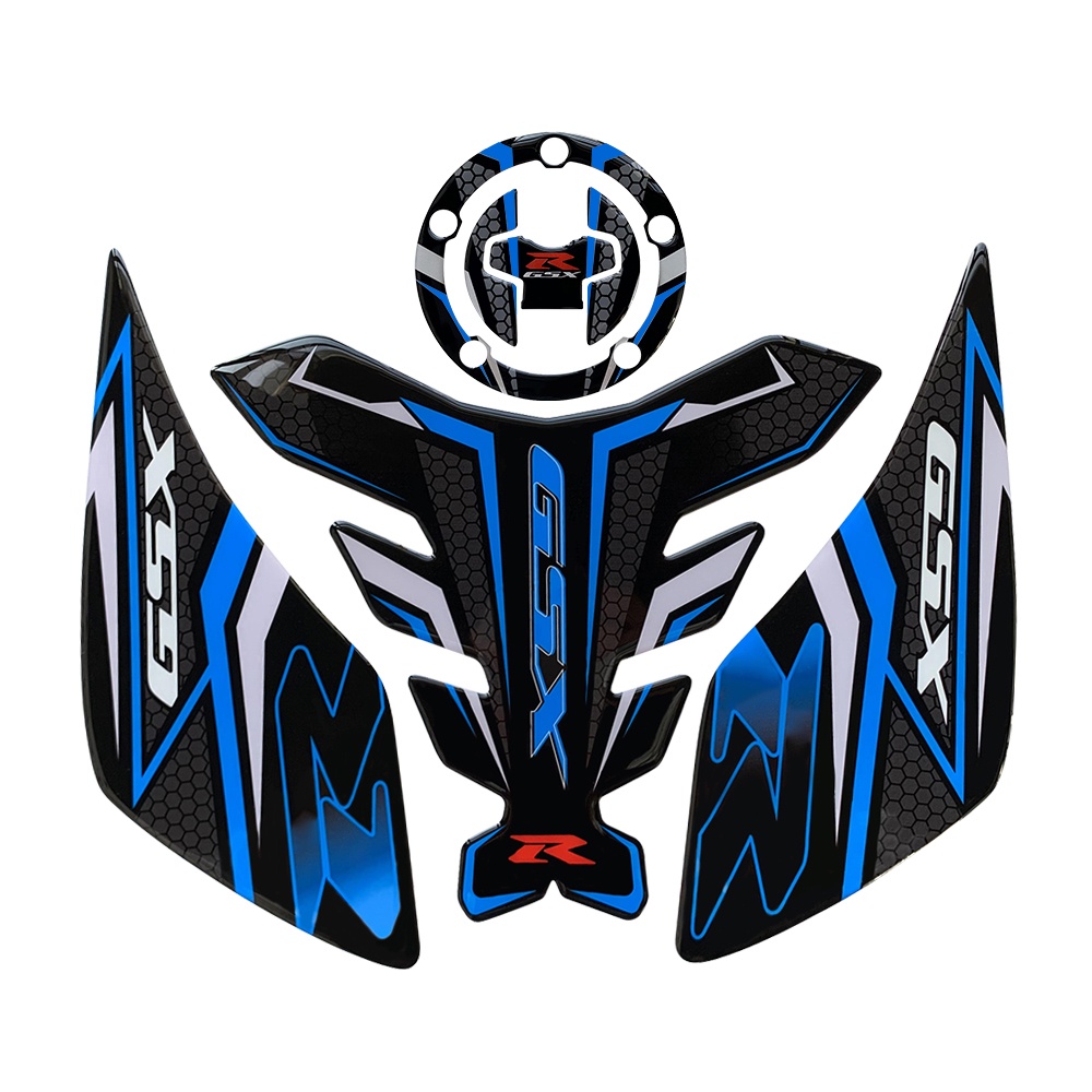 Suzuki GSX 250R/GSX-R150/GSX-R1000 Fuel Tank Epoxy Stiker Motor Melindungi Tulang Ikan Sticker Dekorasi Anti Selip Dimodifikasi Stiker Samping