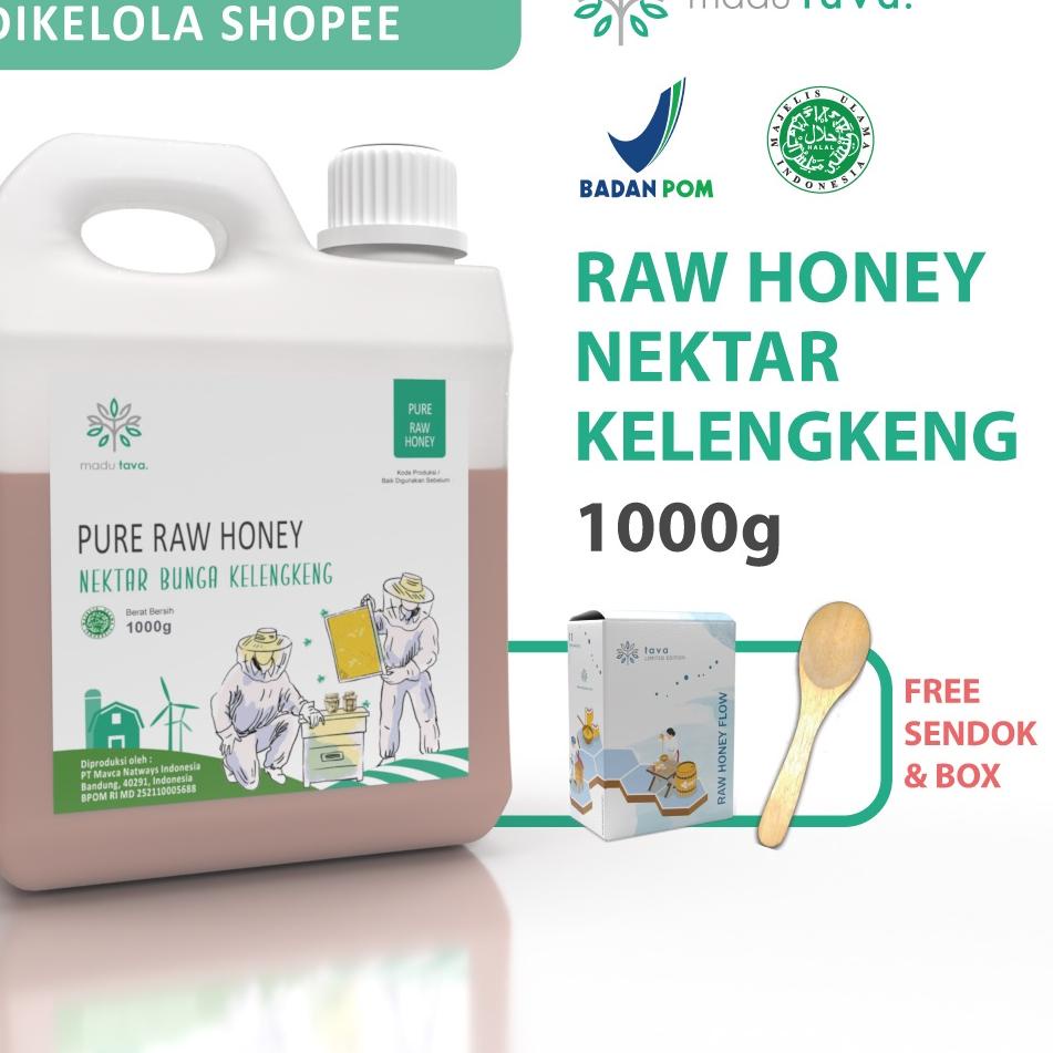 

✯ Asli Murni 1kg Tava Grade A Nektar Kelengkeng 100% Alami Pure Natural Raw Honey ✬