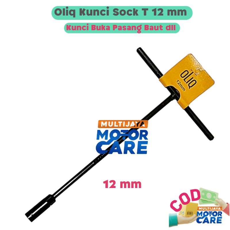Kunci Sock T8 T10 T12 T14 Hitam Panjang Murah High Quality