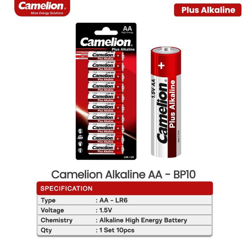 BATERAI CAMELION ALKALINE ISI 10 / CAMELION ALKALINE BP 10 / BATREE ALKALINE