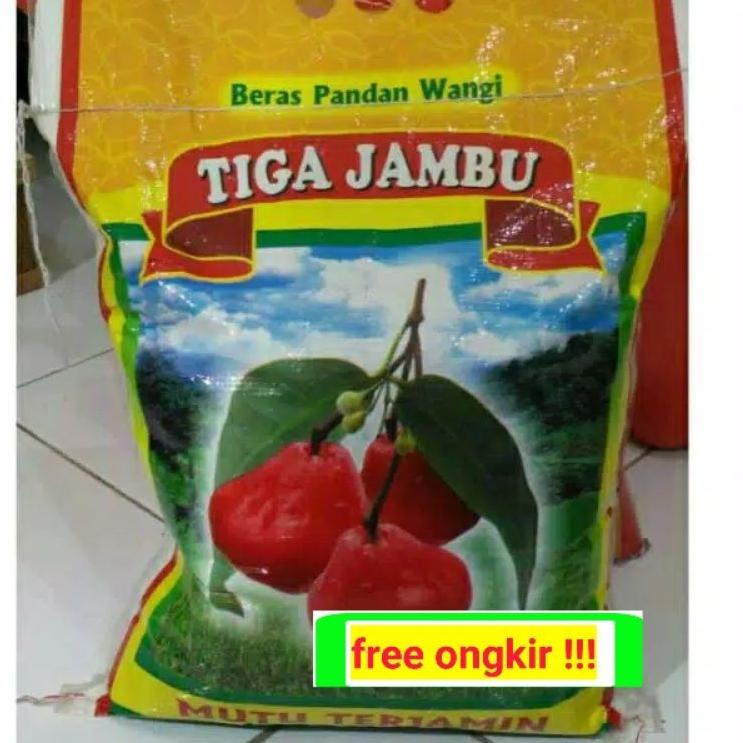 

۝ Beras cap merek tiga jambu 5kg [asli ] beras short grain ۩