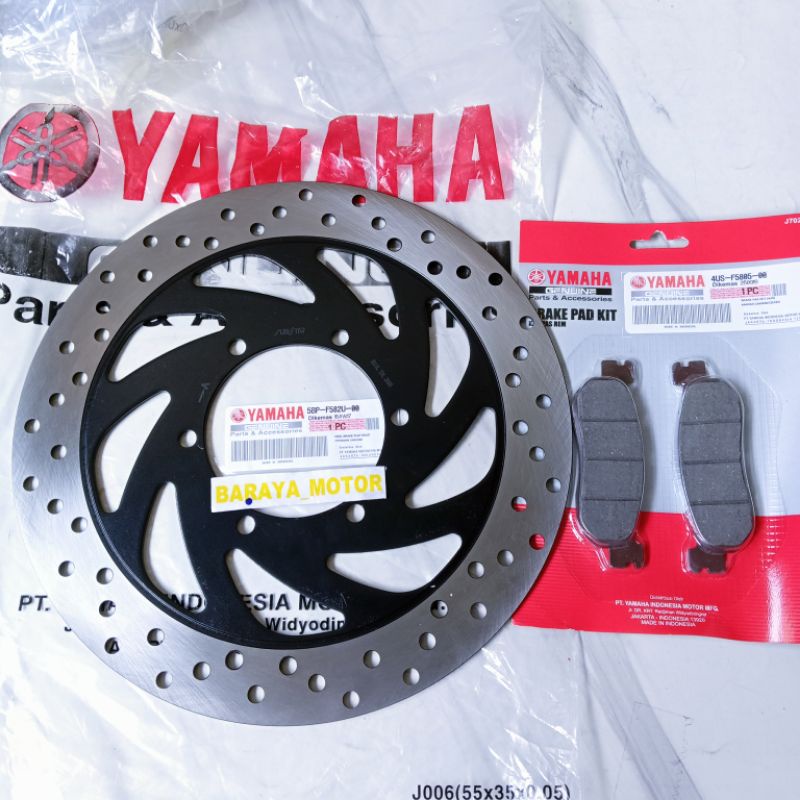 Piringan Cakram Depan +Kampas Rem Yamaha Scorpio Scorpio Z 5BP Original