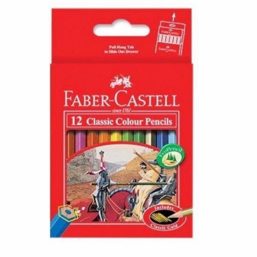 

R40 Pensil Warna FABER CASTELL Classic 12 Warna Pendek BARU SPESIAL ヮ