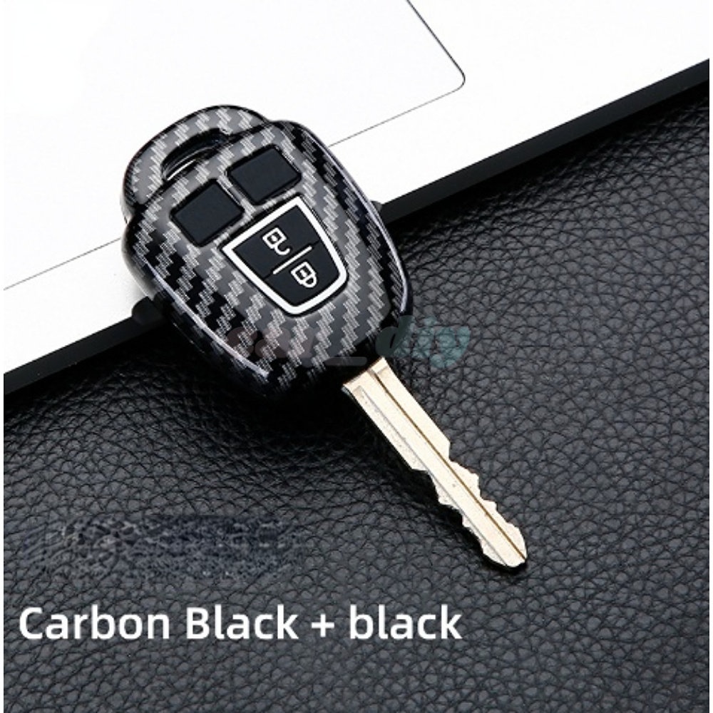 Carbon Abs Cover Kunci Mobil Remote Car Key Shell Untuk Toyota Camry Prius 2012 2013 2014 2015 2016 2017 Corolla RAV4 Key Case TOY43 2/3tombol