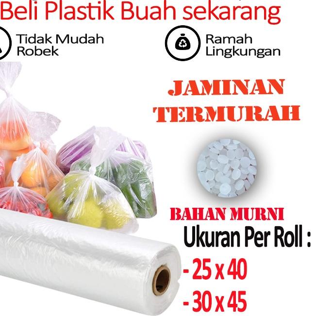 ✤ Plastik Buah Roll | Plastik Fotocopy Roll Murah | Plastik Pembungkus Buah ➥