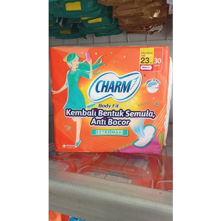 pembalut charm non wing isi 30 pads